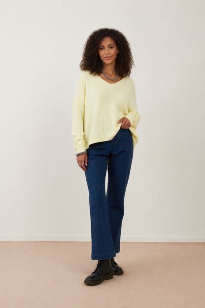 Pull angora Pim - Jaune