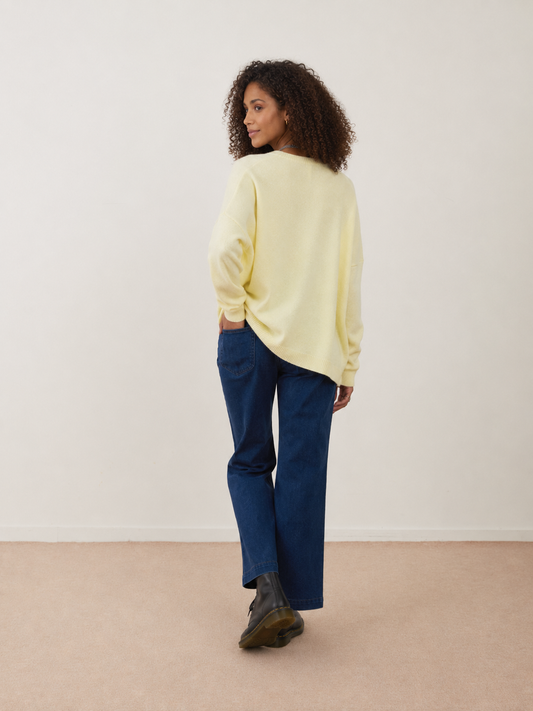 Pull angora Pim - Jaune