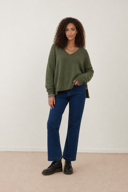 Pull angora Pim - Kaki