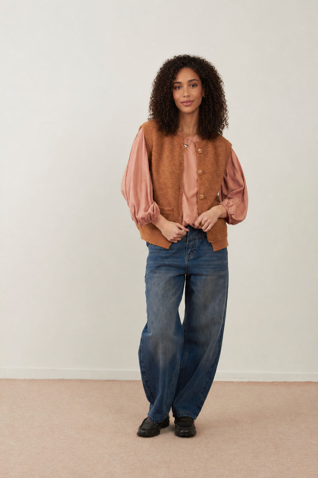 Gilet sans manches Tresor - Camel