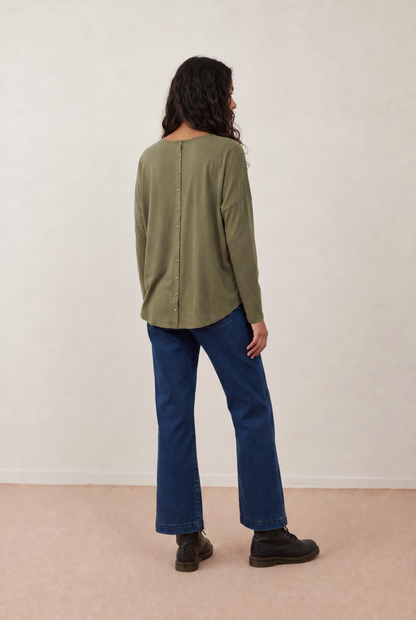 Pull laine Loreta - Olive