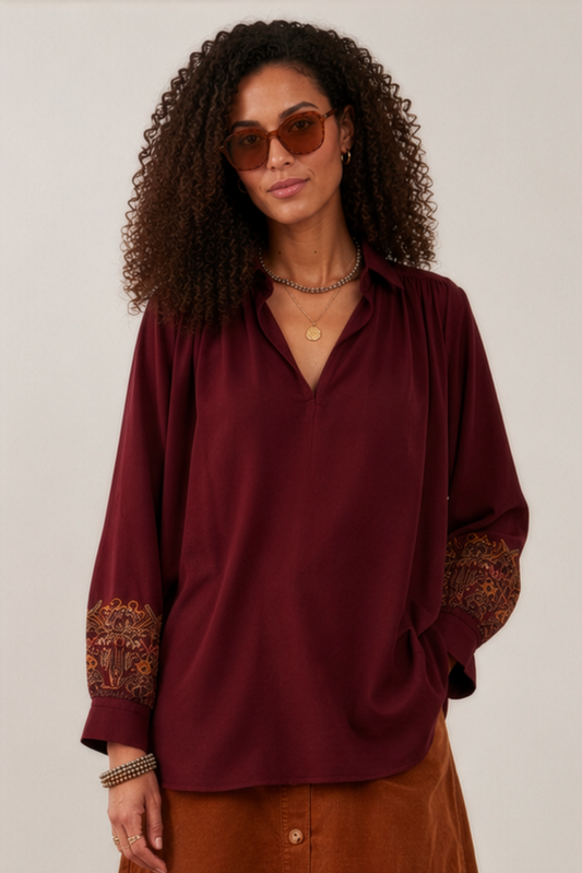 Blouse Samarcande - Bordeaux