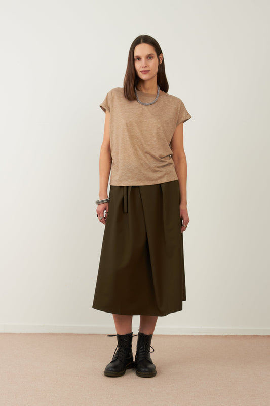 Jupe longue Faustine - Kaki