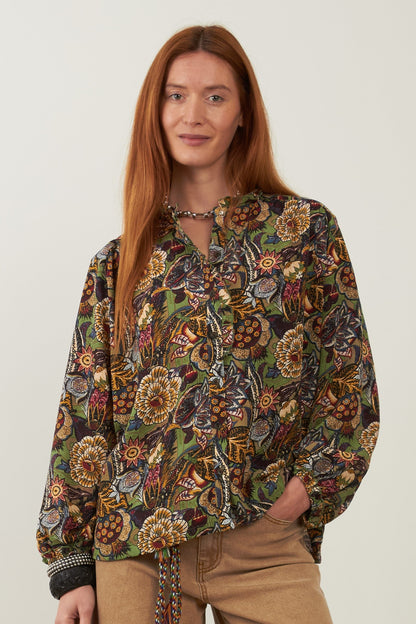 Chemise imprimé floral Cute - Steppe