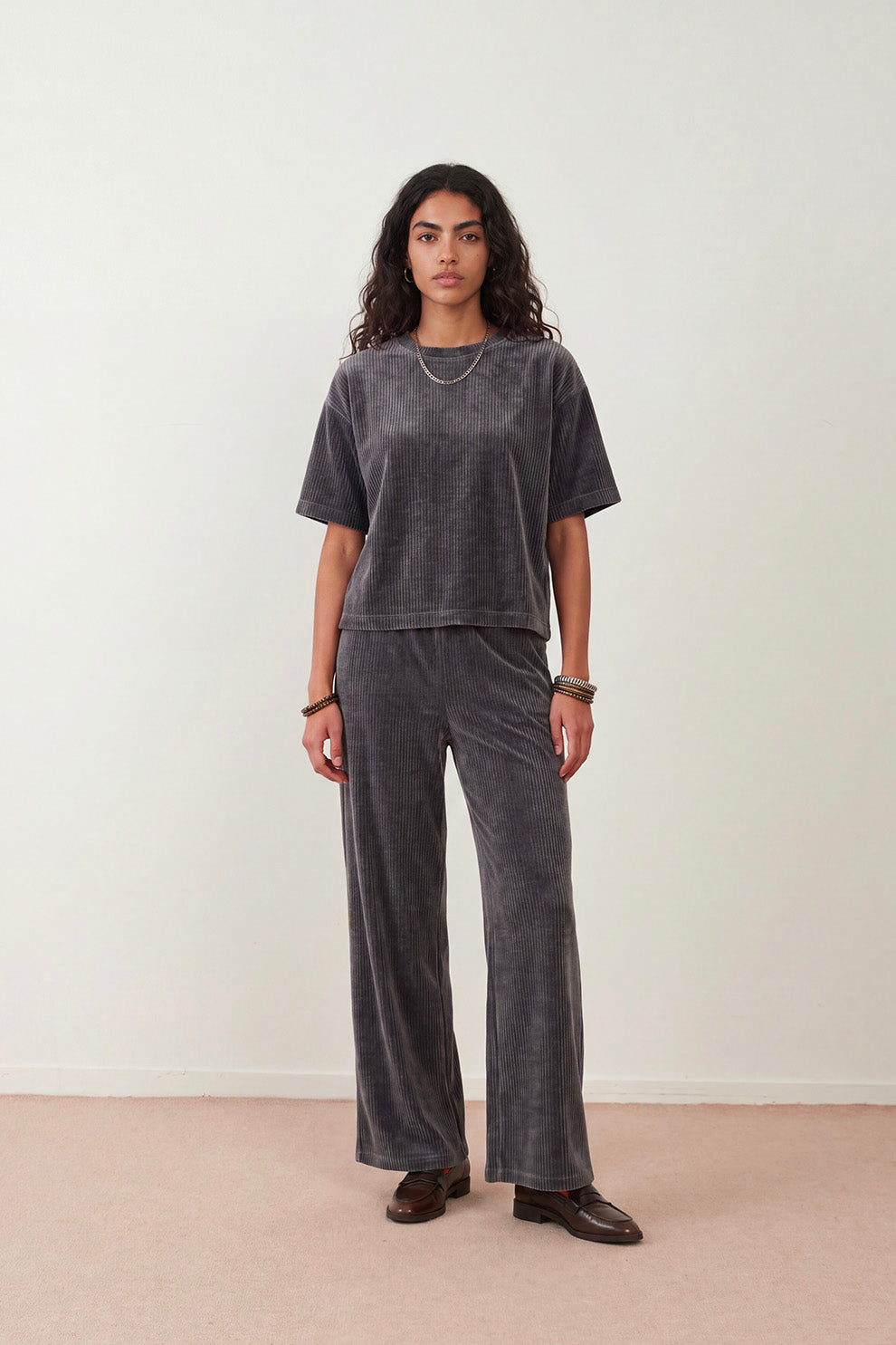 Pantalon velours Cola - Anthracite