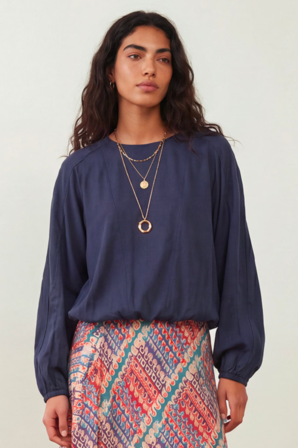 Blouse Arabesque - Navy