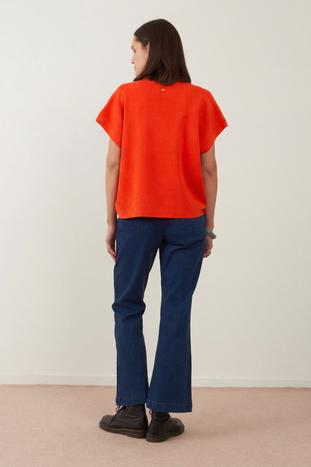Pull manches courtes Jackie - Orange