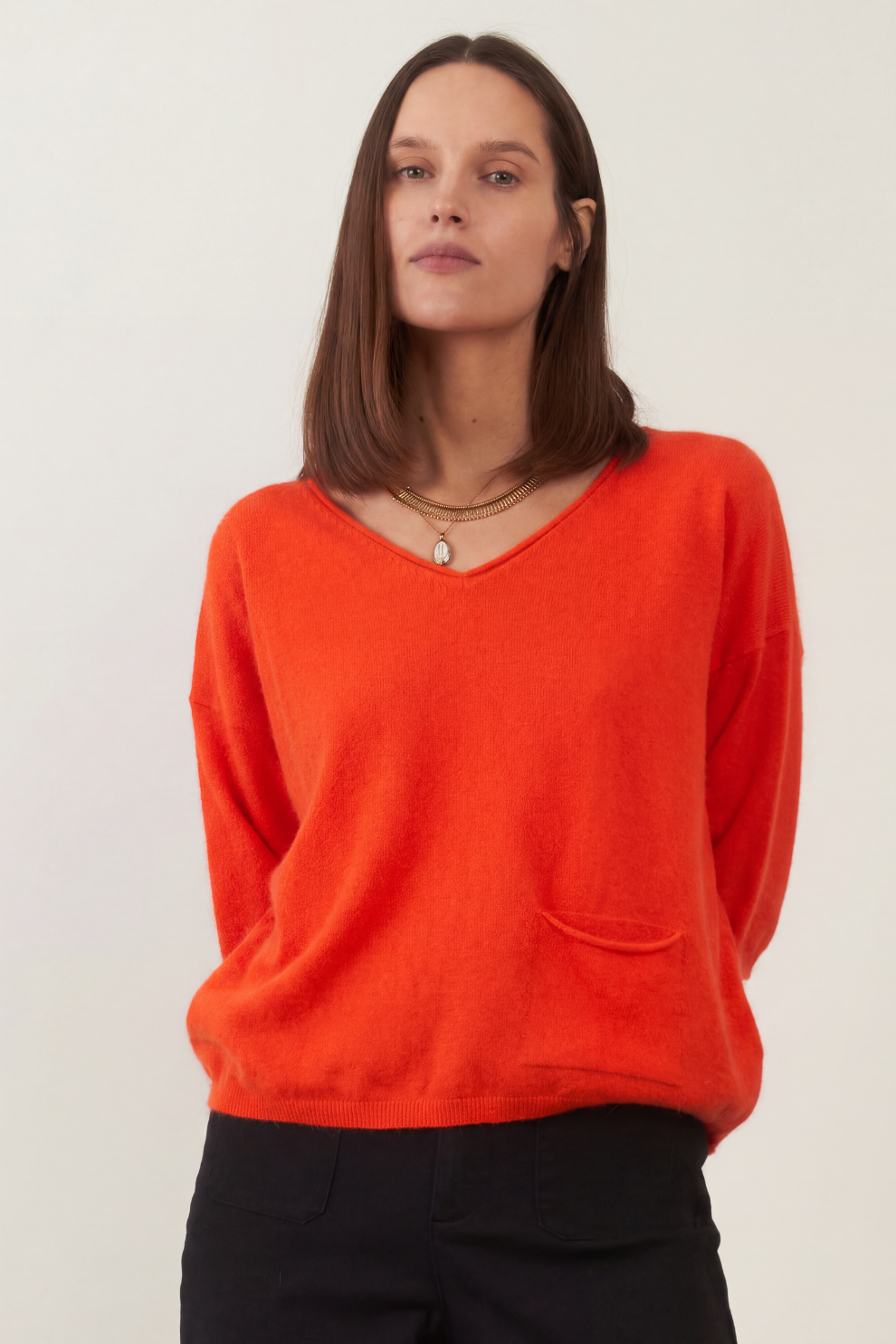 Pull angora Ida - Orange