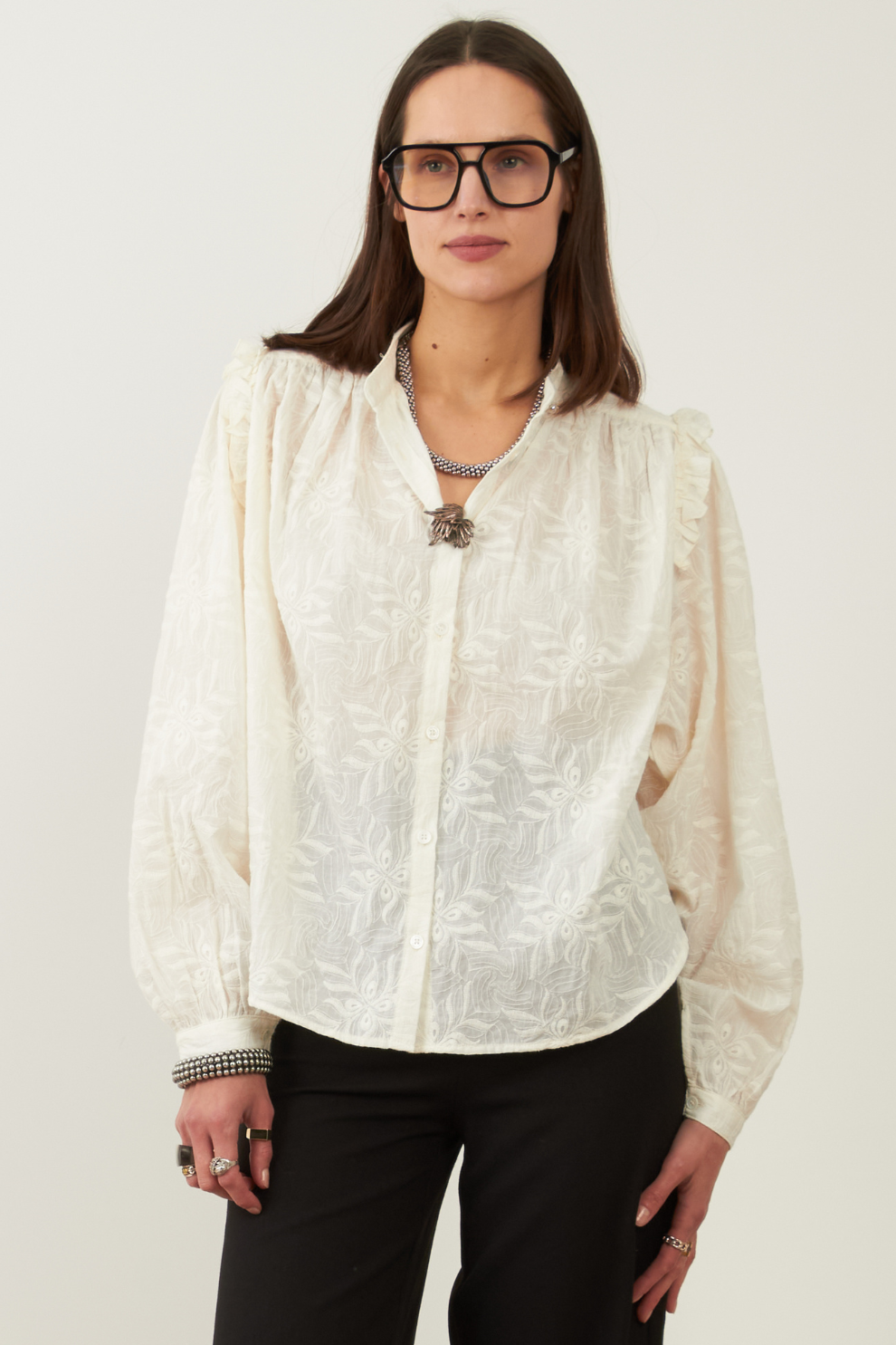 Blouse en coton Muse - Ecru