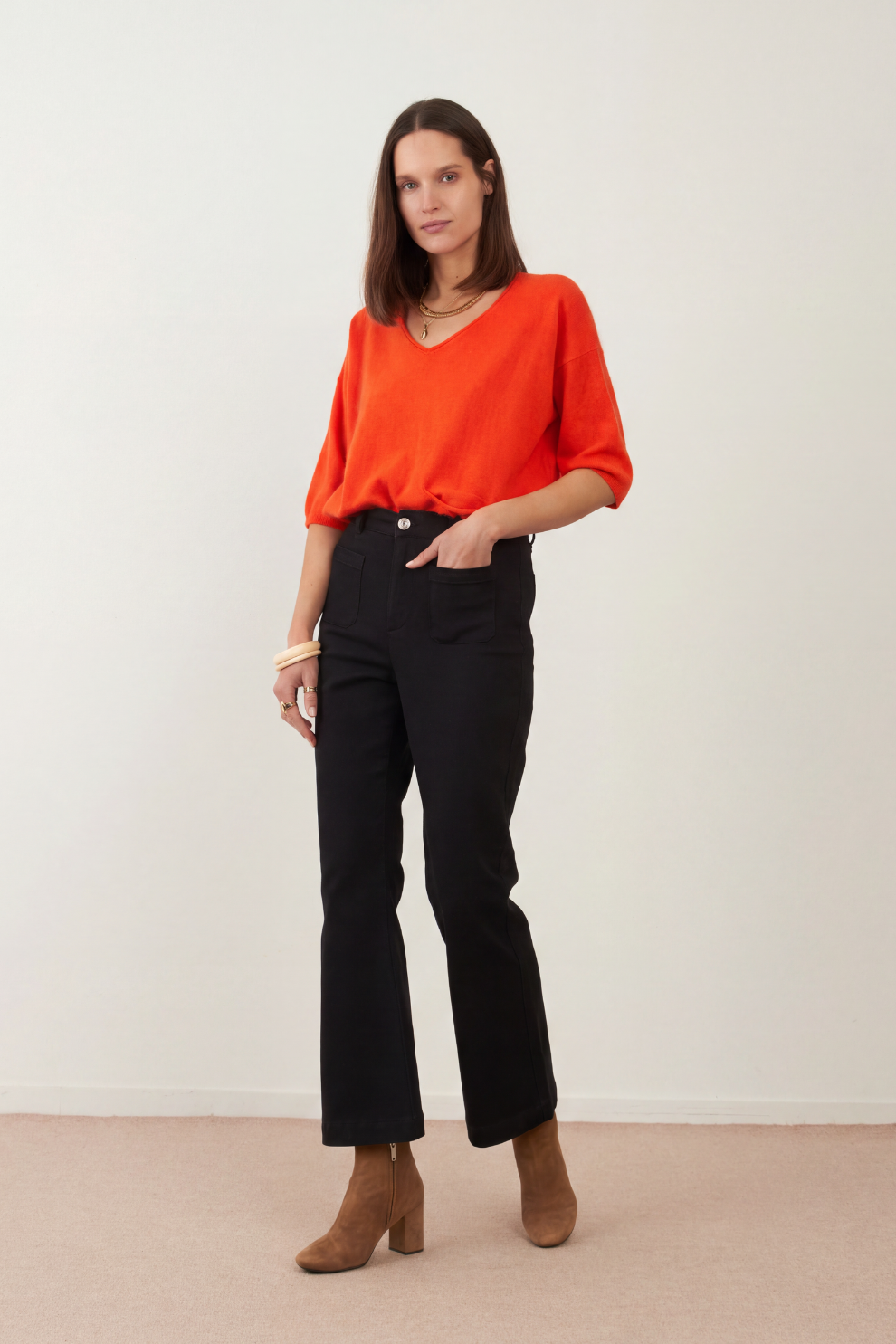 Pull angora Ida - Orange