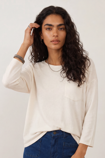 Pull laine Loreta - Ecru