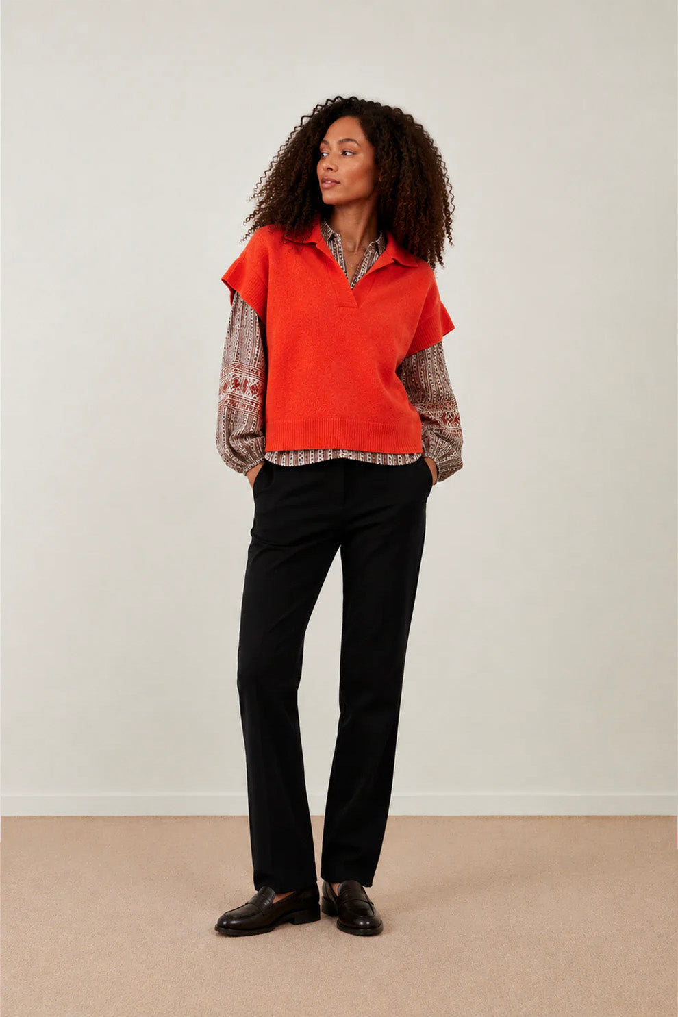 Pull sans manches Motel - Orange