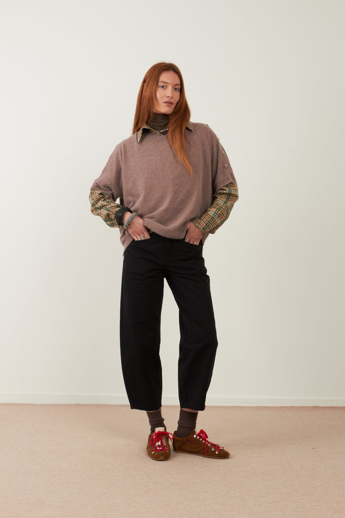 Pull angora Noelie - Taupe