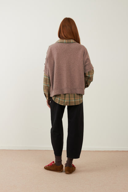 Pull angora Noelie - Taupe