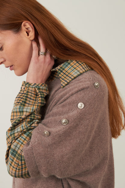 Pull angora Noelie - Taupe