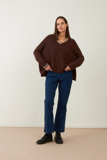 Pull angora Pim - Choco