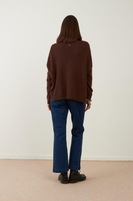 Pull angora Pim - Choco