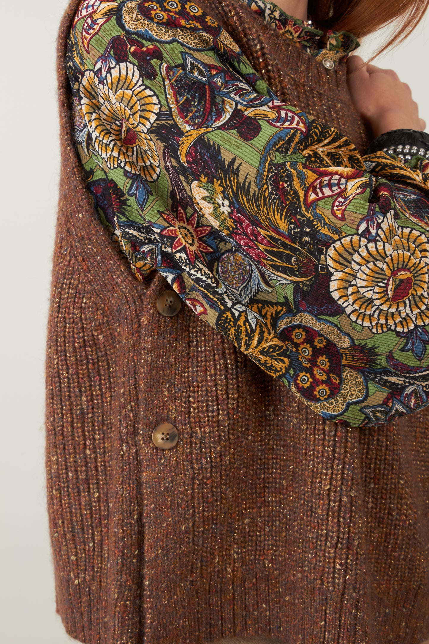 Pull sans manches Podium - Marron fil kaki