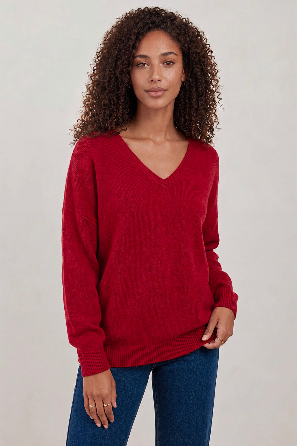 Pull angora Pim - Rouge