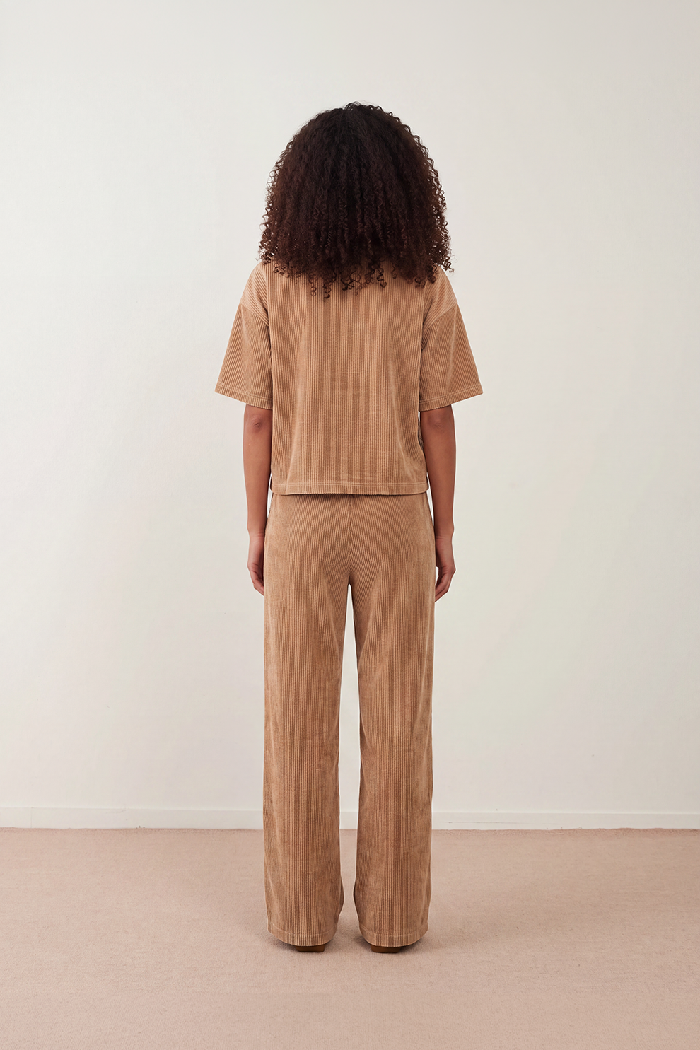 Top velours Softly - Beige