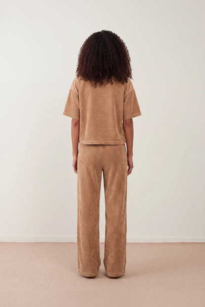 Top velours Softly - Beige