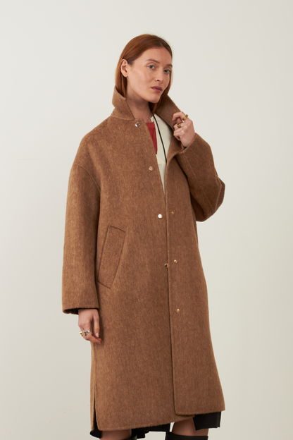 Manteau en laine Cambridge - Camel