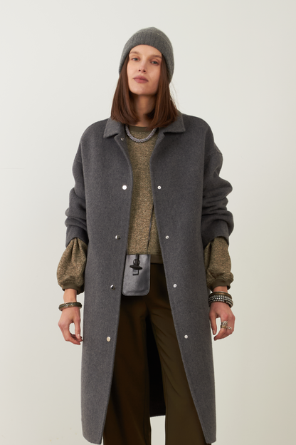 Manteau en laine Cambridge - Gris