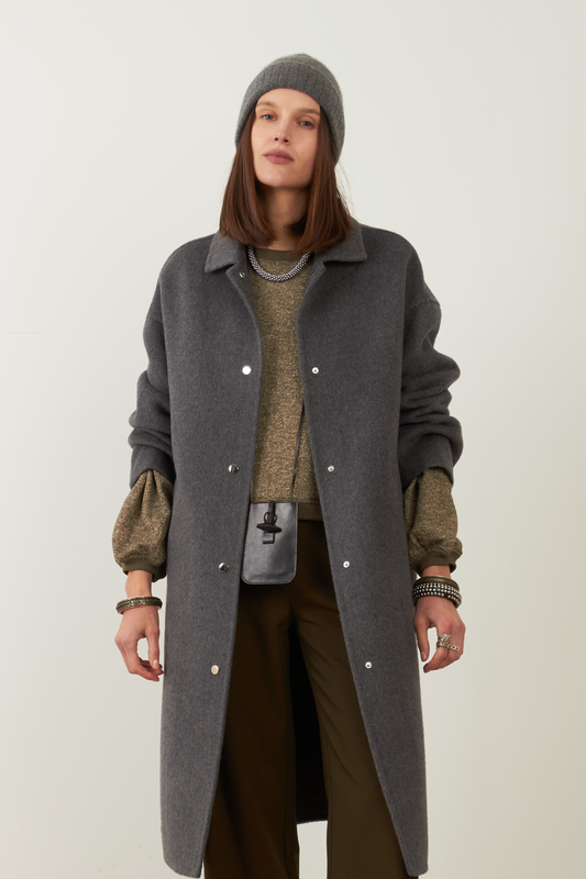Manteau en laine Cambridge - Gris