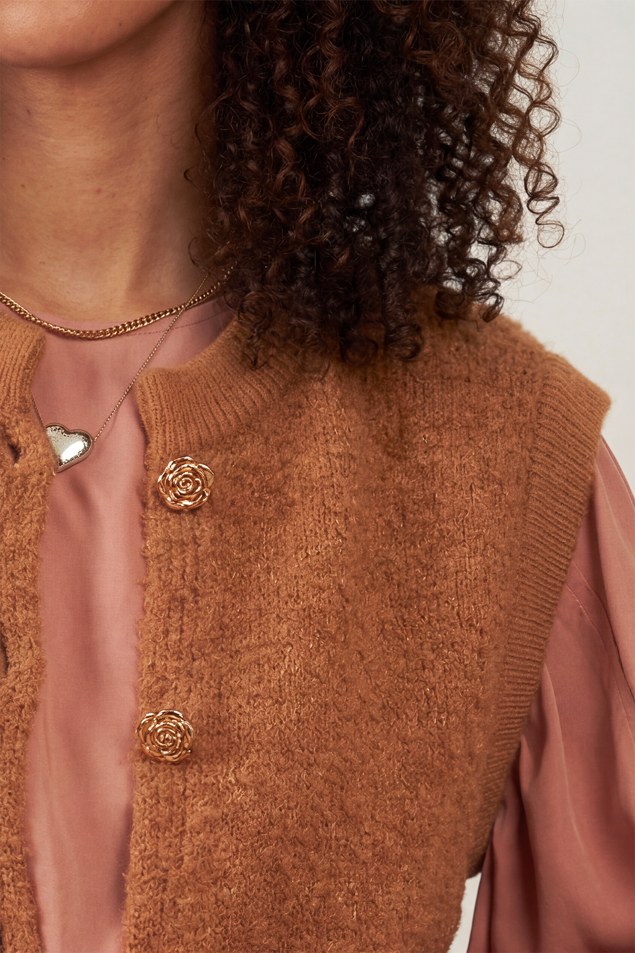 Gilet sans manches Tresor - Camel